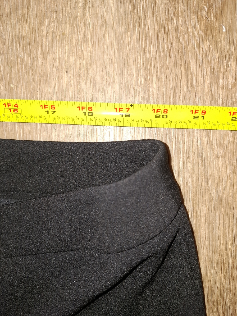 Calvin Klein Womans Black Ruffle Hem Dress Pants 20W 2X - Picture 7 of 8